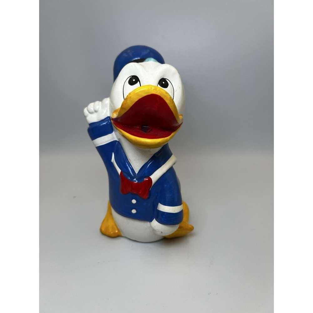 Vintage 1970's Walt Disney Productions Donald Duck Piggy Bank Made in Japan‎ 6"
